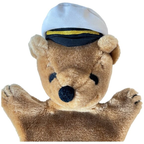 1979 Captain Joshua Bear Hand Puppet A A Happiness Brown Plush June Dutton VTG - Picture 2 of 6